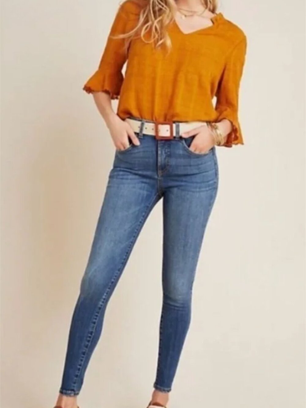 Pilcro and the Letterpress Anthropologie High-Rise Denim Legging Jeans | Size 31
